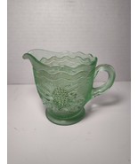 Vintage Westmoreland Uranium Glass Woolworth Green Creamer - Excellent C... - $15.83