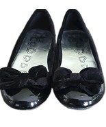 PLACE ~ Girls&#39; Size 12 ~ Black ~ Patent Leather ~ Velvet Bow ~ Flat Dres... - $356.69 MXN