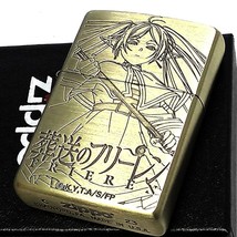 Frieren Beyond Journey’s End Gold Double Sided Processing Lighter Japan Zippo - £82.67 GBP