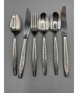 Vintage Studio Stainless Steel SXT1  6 Pc Flatware Fork Spoons Knives - $8.71