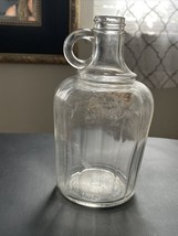 Vintage  Hazel Atlas 1 Pint Vinegar Bottle With Spout and Finger Loop Handle - £9.66 GBP