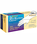 Disposable Latex Gloves, Large, Case of 10(Each Case Of 100 Gloves) - $1,261.54 MXN