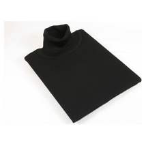 Men PRINCELY Turtle neck Sweater From Turkey Soft Merino Wool 1011-80 Black image 5