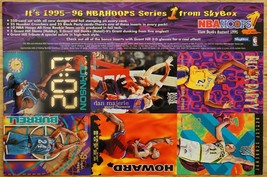 1995-96 Skybox NBA Hoops Series 1 Basketball Promo Uncut Sheet Of 6 Cards - $9.89