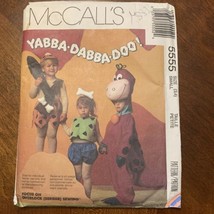 McCall&#39;s Small 3, 4 Flintstones Yabba Dabba Doo Dino Pebbles Bamm Bamm 5555 - $14.80