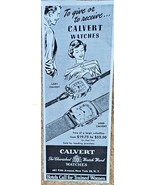 CALVERT WATCHES-New York-Lord-Lady-1949 Vintage Print Ad-American Magazi... - €11,09 EUR