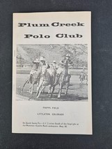 Vintage Plum Creek Polo Club Phipps Field Littleton Colorado Arapahoe Hu... - £11.57 GBP