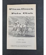 Vintage Plum Creek Polo Club Phipps Field Littleton Colorado Arapahoe Hu... - £11.59 GBP