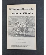 Vintage Plum Creek Polo Club Phipps Field Littleton Colorado Arapahoe Hu... - $14.80