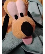 Disney Pluto 14” Plush Stuffed Dog “If Found Please Return To Mickey Mou... - $16.78 CAD