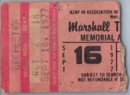 Marshall Tucker Bande Ticket Stub Septembre 16 1977 Sacramento California - £40.46 GBP