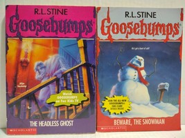 RL Stine Goosebumps 1st Edition The Headless Ghost and Beware The Snowman - £14.67 GBP