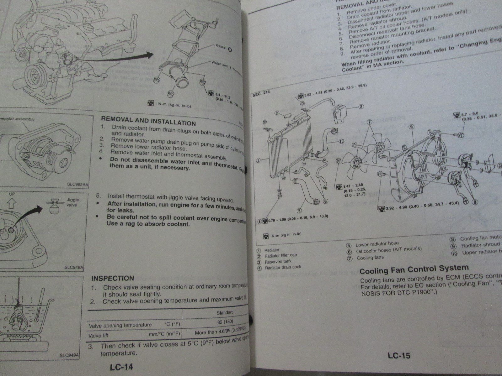 Manuale Di Servizio E Riparazione Per Nissan Maxima 1997 OEM Usato Libro 97 Item image 9