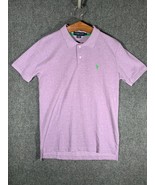 US Polo Assn. Purple Polo Shirt Medium Men&#39;s M Collared Button Stretch G... - $13.58