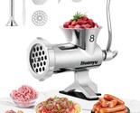 Huanyu Stainless Steel Manual Meat Grinder &amp; Sausage Maker No. 8--FREE S... - $74.25