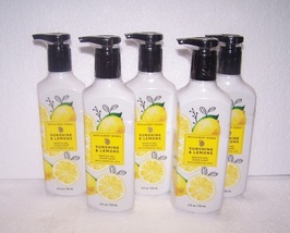 Bath &amp; Body Works Sunshine &amp; Lemons Gentle Gel Hand Soap 8 oz - x5 - £30.12 GBP