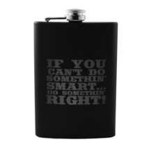 8oz If You Cant Do Something Right Black Flask L1 - £16.87 GBP