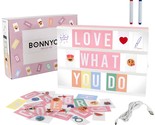 Pink Cinema Light Box With 400 Letters &amp; Emojis &amp; 2 Markers - | Led Ligh... - £35.34 GBP