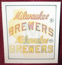 1987 Sportflics Team Logo Trivia Mini Motion #4 Milwaukee Brewers - £3.58 GBP