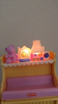 Fisher Price loving family dollhouse baby musical changing table rocking chair - $11.87