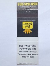 Best Western Hotel Motel Resort Tucumcari New Mexico Matchbook Cover Matchbox - £3.91 GBP
