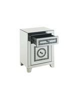 Noralie Rectangular Accent Table, Mirrored &amp; Faux Diamonds - $4,121.27 MXN