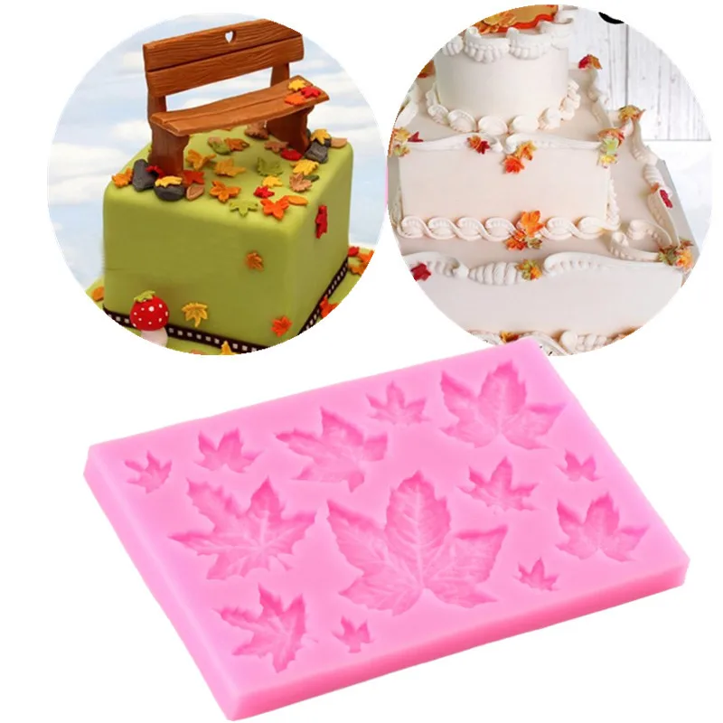 House Home Silicone Molds For Cake Decoration Tools DIY Chocolate Various Leaf M - £20.08 GBP