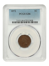 1872 1C PCGS Good 06 - £101.53 GBP