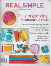 Real Simple June 2008  Magazine- Easy Organizing - £1.96 GBP