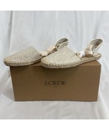 J Crew Shoes Womens Size 7 D&#39;Orsay  Espadrilles Beige Gold AX839 Classic... - $71.44 CAD