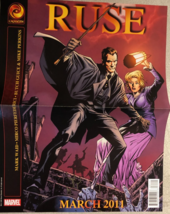 RUSE &amp; SIGIL (2011) Marvel Comics 10&quot; x 13&quot; 2-sided promotional poster - $271.05 MXN