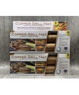 (2) Pkgs Non-Stick Copper Grill and Bake Mat 2 Packs - Total of 4 Mats - £12.47 GBP