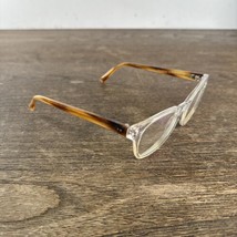 Warby Parker Felix M 506 Clear/Brown Eyeglasses Glasses “Frames Only”49-... - $18.41