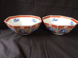 Ancien Chinois Porcelaine Paire De Grand Bols. Marquée Bas - £192.47 GBP