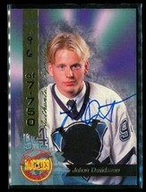 Vintage 1994 Signature Rookie Autograph Hockey Card #57 Johan Davidsson Ducks Le - £11.72 GBP