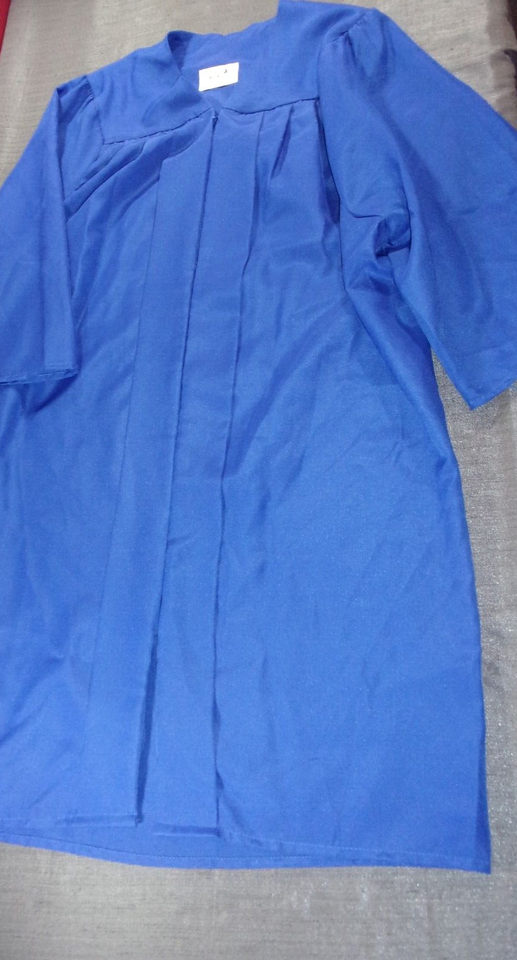 JOSTENS SIZE 5&#39;1&quot;- 5&#39;3&quot; BLUE SHCOOL GRADUATION GOWN - $21.41
