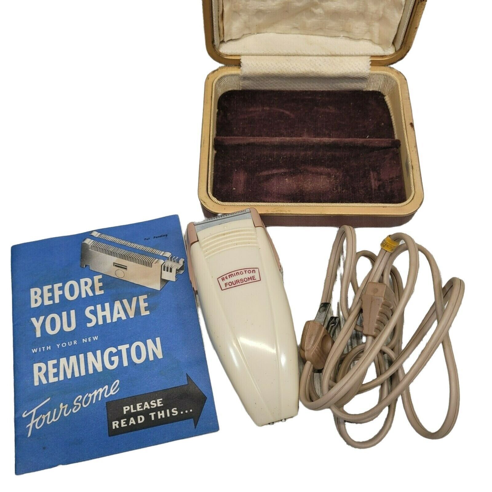 Remington Electric Razor Shaver Foursome Model 78 Case Movie Set Prop PARTS Vtg - $14.99