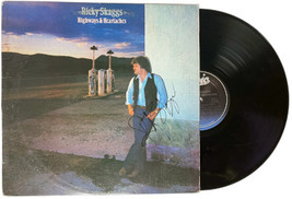 Ricky Skaggs signed 1982 Highways &amp; Heartaches Album Cover/LP/Vinyl Record- JSA  - £69.54 GBP