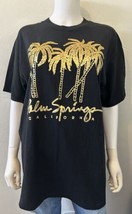 Vintage Tee T Shirt Palm Springs Black Gold Short Sleeve Sunshirts Men’s Large - £39.94 GBP