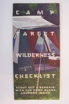 Camp Target Wilderness Checklist Brochure Vintage - £5.83 GBP