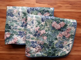 VTG Laura Ashley 2 Standard Pillow Shams Ashbourne Standard Floral Hydrangea - £19.42 GBP