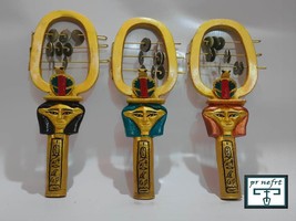 Systrom the goddess Hathor 3 color. . A sacred tool to invigorate ceremonies and - £122.63 GBP