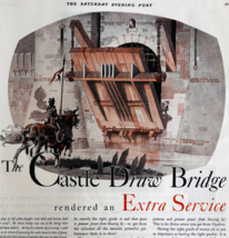 1930 Sinclair Opaline Motor Oil Advertisement Automobilia Castle Bridge ... - $39.99