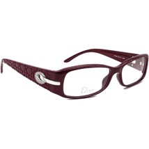 Christian Dior Eyeglasses CD3186N SM0 Burgundy Rectangular Frame Italy 55-15 135 - £159.49 GBP