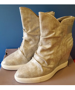 NEW Womens Jennifer Lopez Silver Wedge Ankle Boots Heel 6.5 FREE SHIP - $570.90 MXN