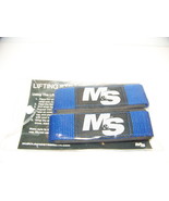 MUSCLE &amp; STRENGTH PADDED WEIGHT LIFTING STRAPS BLUE NEW MUSCLEANDSTRENGT... - $119.06 MXN