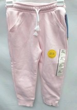 Toddler Girls 2T Solid Fleece Jogger Pants Light Pink  Cat & Jack image 2