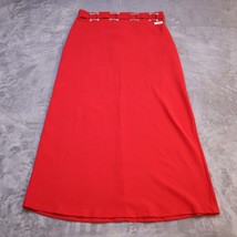 Maria Gabrielle Skirt Women Large Red Lightweight Casual Modest Mid Calf - $18.69