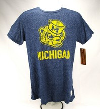 The Original Retro Michigan Wolverines T-shirt Men's Sz M Blue College Apparel - $29.70