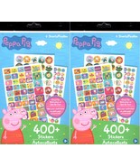 400+ Fun Stickers - Peppa Pig 6 Sheets (Set of 2 Pack) - £12.62 GBP